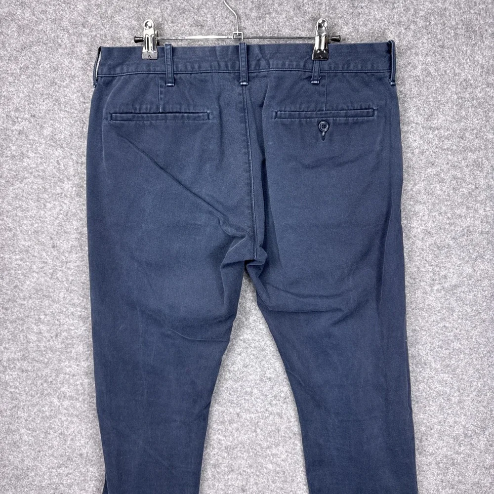 J.Crew Chino Pants The Driggs 32x32 Navy Blue 100% Cotton Slim Fit Twill